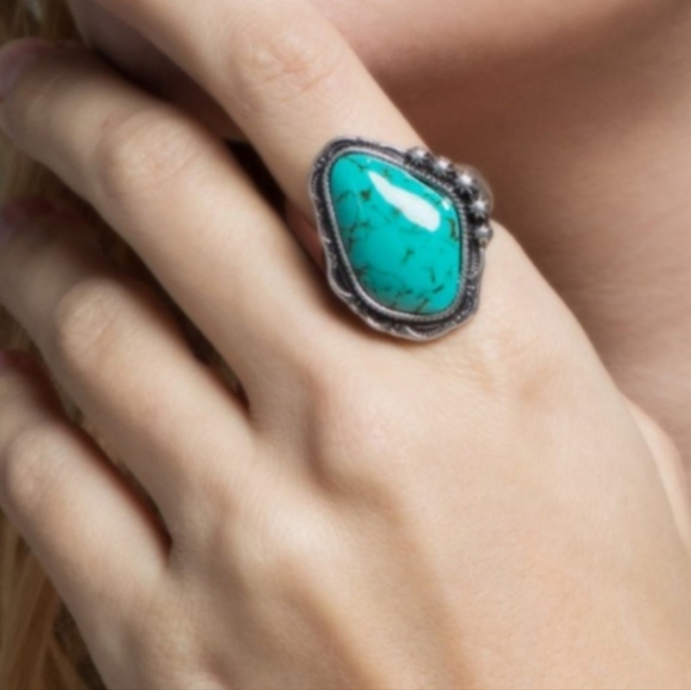 New western Navaho adjustable ring - Picture 4 of 9